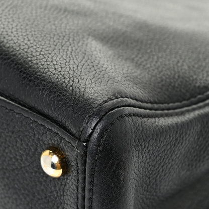 Chanel Calfskin Cerf Executive Shopper Tote Black 13 of 27