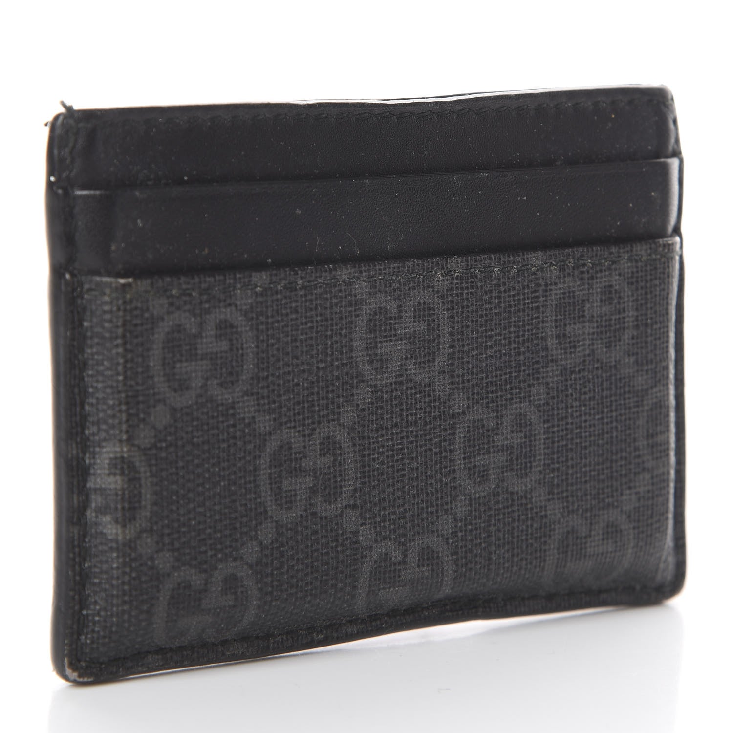Gucci GG Supreme Monogram Kingsnake Card Holder Black Grey 2 of 5