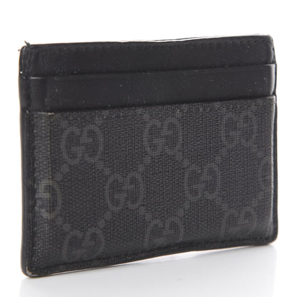 Gucci GG Supreme Monogram Kingsnake Card Holder Black Grey 2 of 5