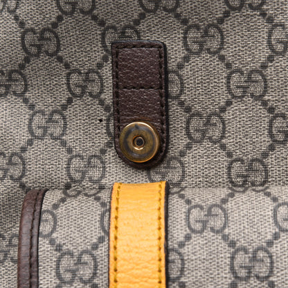 Gucci Soft GG Supreme Monogram Neo Vintage Double Buckle Backpack Beige New Acero Crop 15 of 30