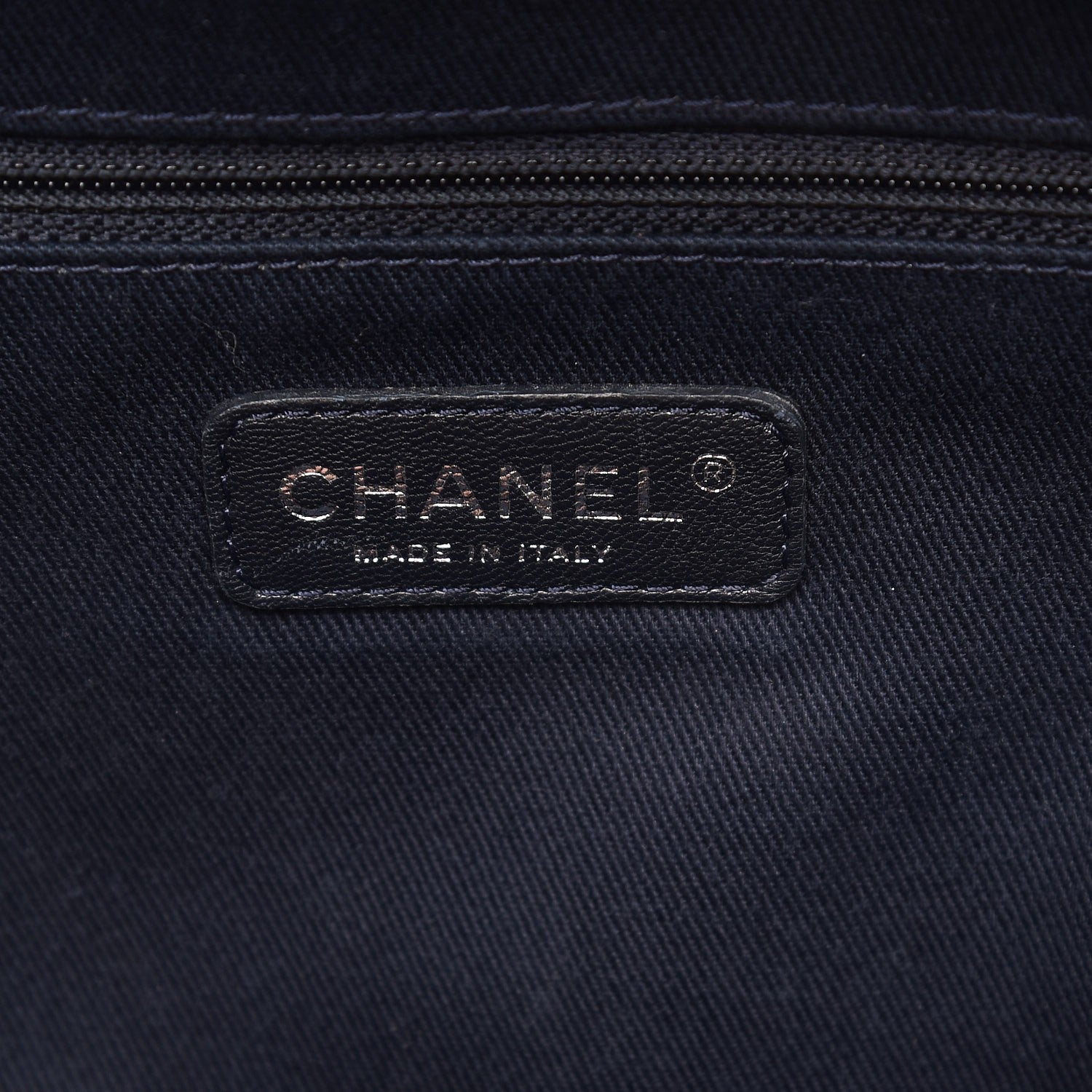 Chanel Denim Deauville Bowling Bag Dark Blue 7 of 9