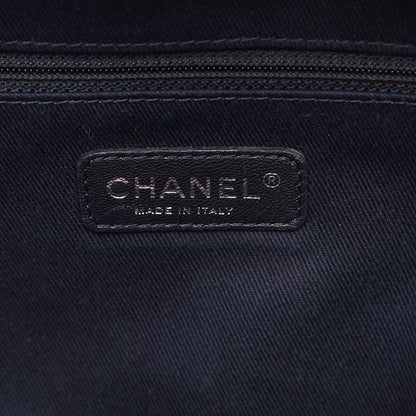 Chanel Denim Deauville Bowling Bag Dark Blue 7 of 9