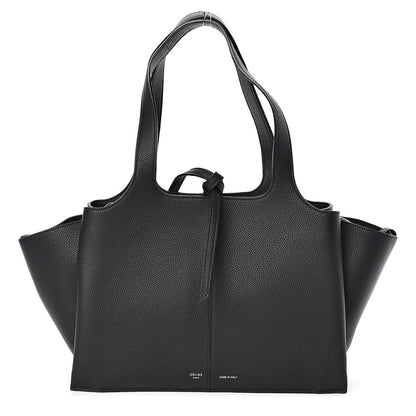 Celine Baby Grained Calfskin Small Tri-Fold Bag Black 1 of 9
