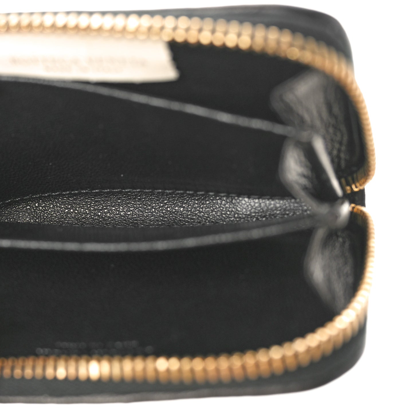 Nappa Intrecciato Zip Around Coin Purse Black