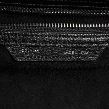 Celine Drummed Calfskin Mini Luggage Black 7 of 8