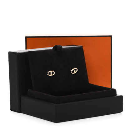 Hermes 18K Rose Gold TPM Farandole Stud Earrings 6 of 6