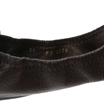 Louis Vuitton Damier Ebene Lovely Ballet Flats 37 8 of 9