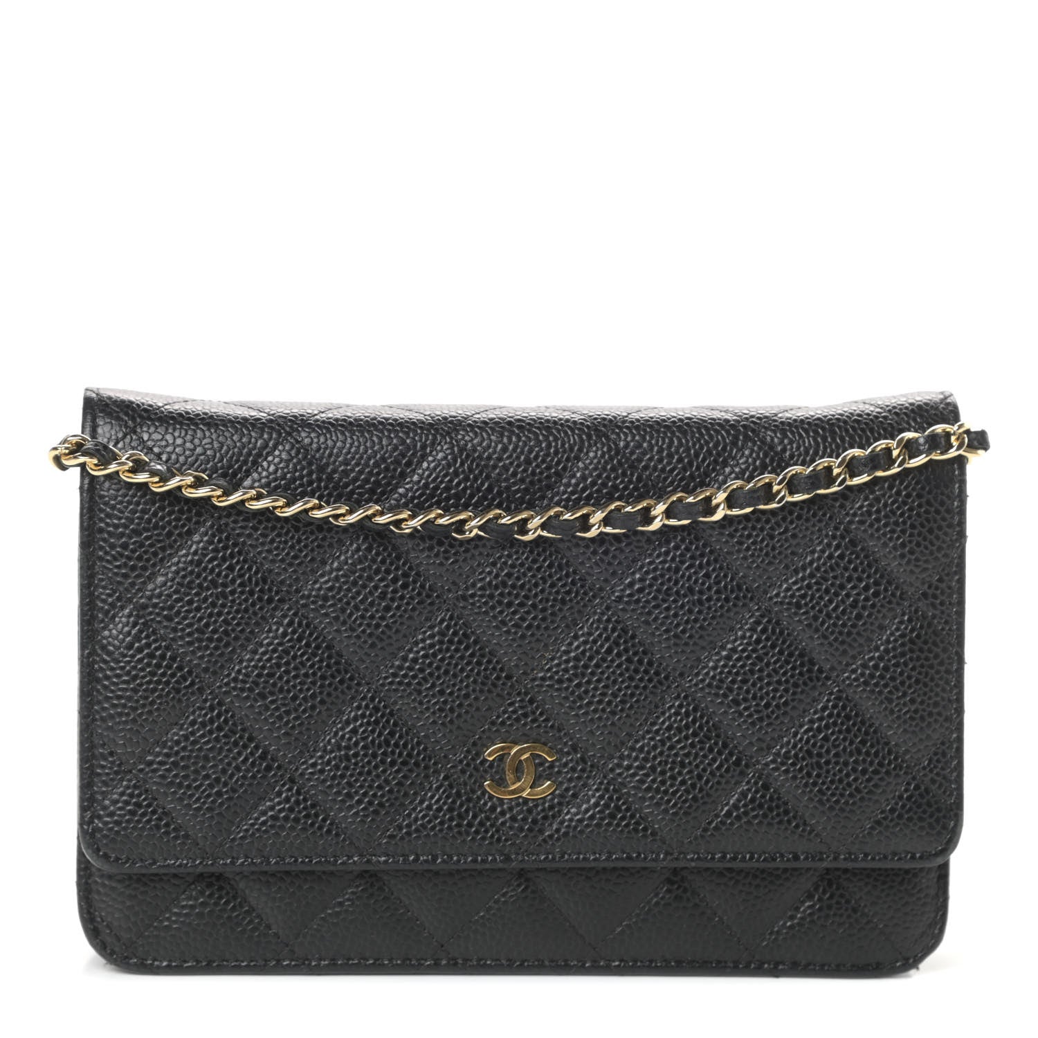Chanel Caviar Quilted Wallet On Chain WOC Black 1 of 11