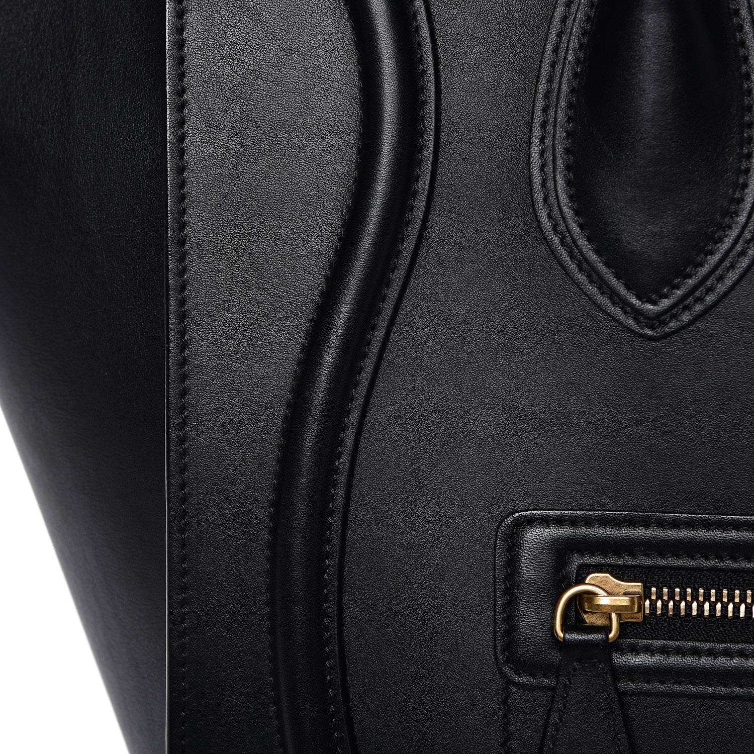 Celine Smooth Calfskin Mini Luggage Black 10 of 14