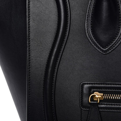 Celine Smooth Calfskin Mini Luggage Black 10 of 14