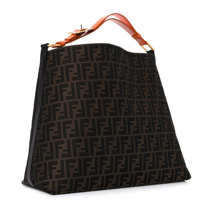 Fendi Zucca Large Hobo Tobacco Orange 3 of 19