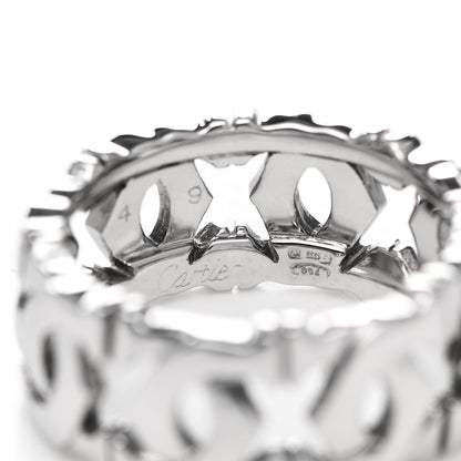 Cartier 18K White Gold Entrelaces Ring 49 4.75 4 of 5
