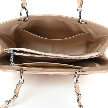 Chanel Caviar Quilted Grand Shopping Tote GST Beige Clair 4 of 6