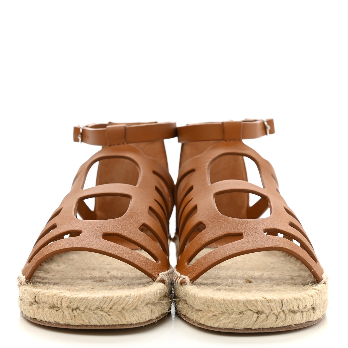 Calfskin Costanza Espadrille Sandals 36 Beige Dore