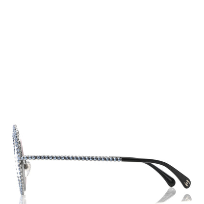Chanel Pearl Round Sunglasses 71139 Silver 3 of 8