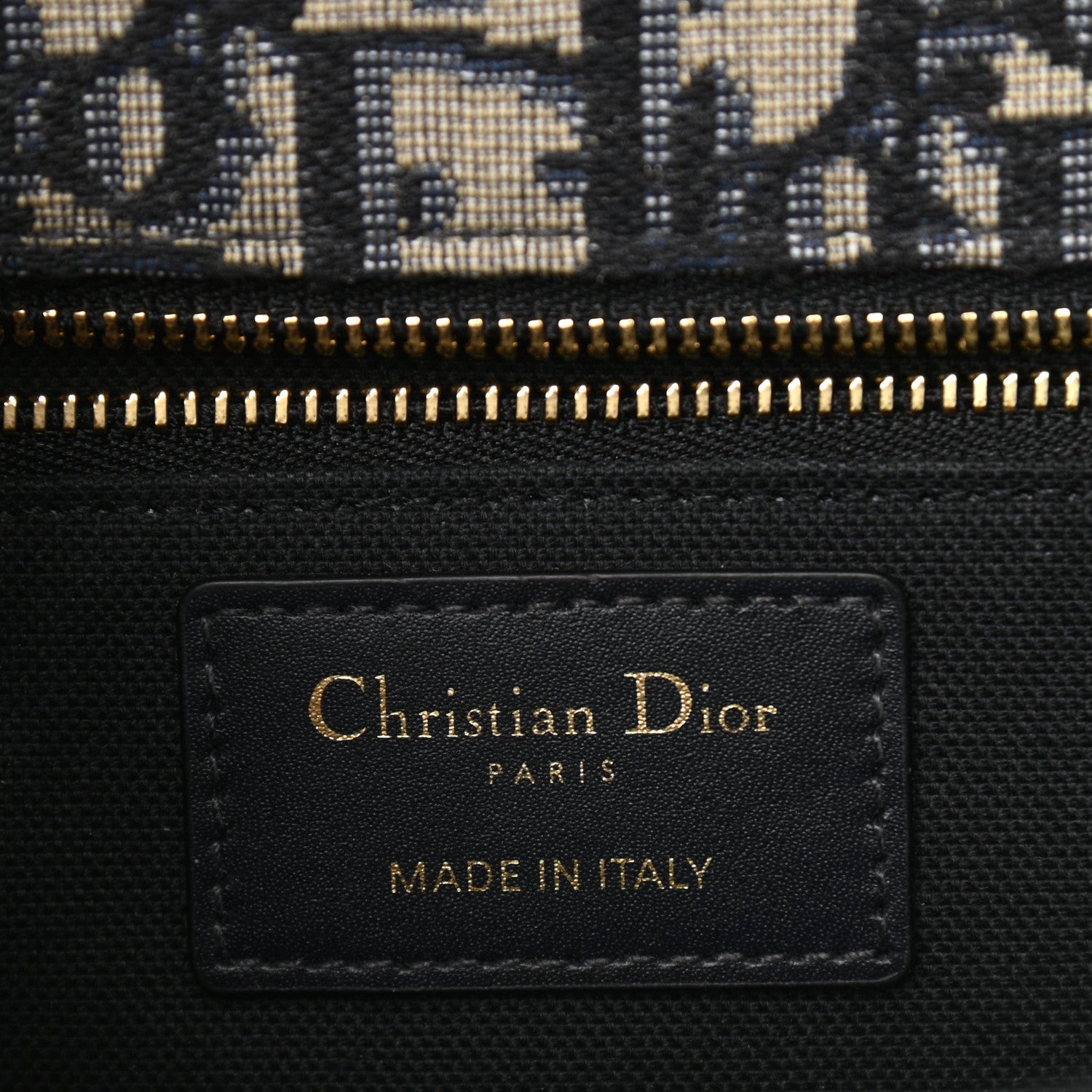 Christian Dior Oblique 30 Montaigne Flap Bag Blue 6 of 9