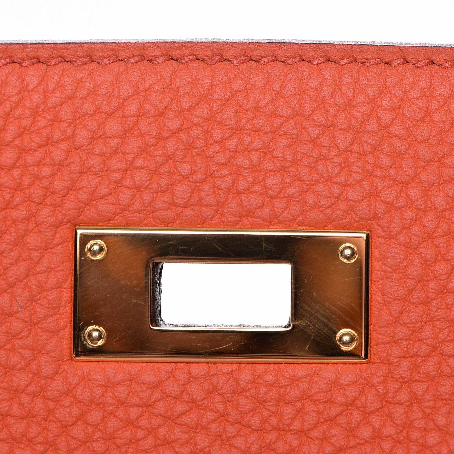 Hermes Togo Kelly Retourne 28 Orange Poppy 20 of 31