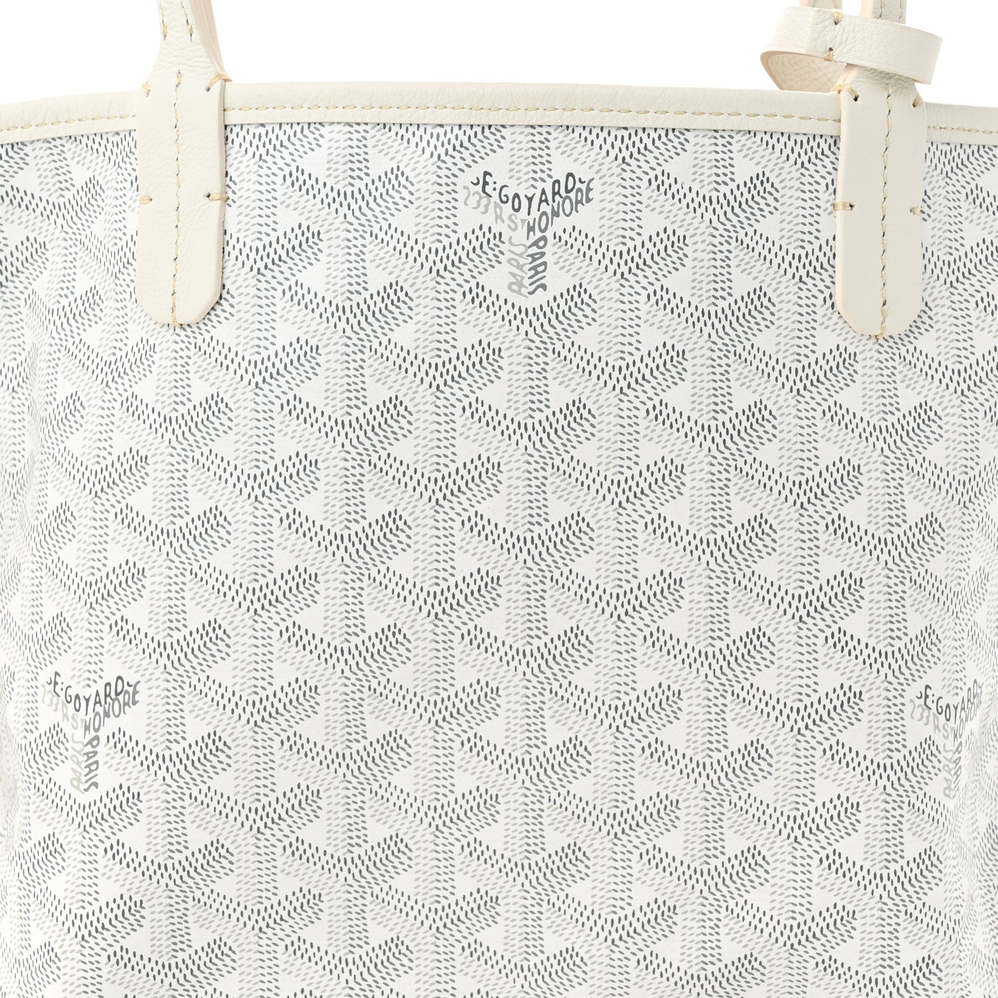 Goyardine Reversible Mini Anjou White