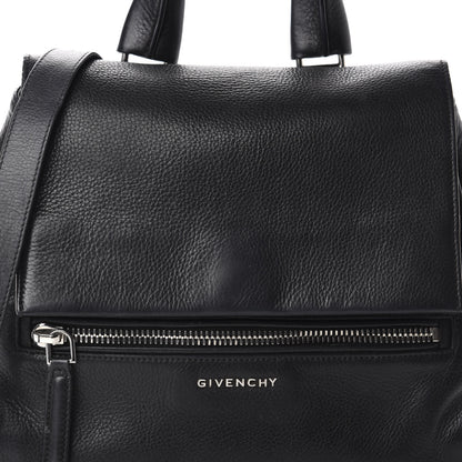 Givenchy Pebbled Calfskin Small Pandora Pure Flap Bag Black 16 of 16