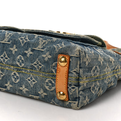 Louis Vuitton Monogram Denim Baggy PM Blue 8 of 8
