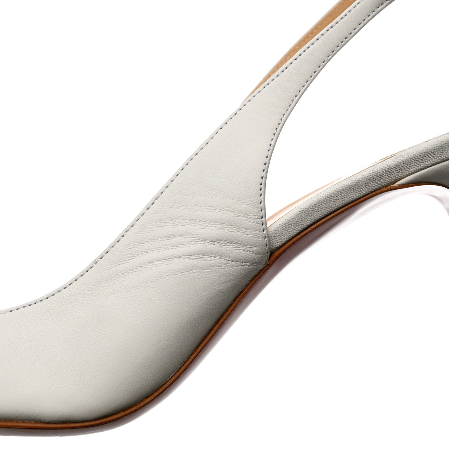 Calfskin Kate Slingback 85 Pumps 36.5 White