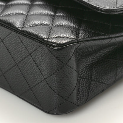 Chanel Caviar Quilted Medium Double Flap Black 10 of 10