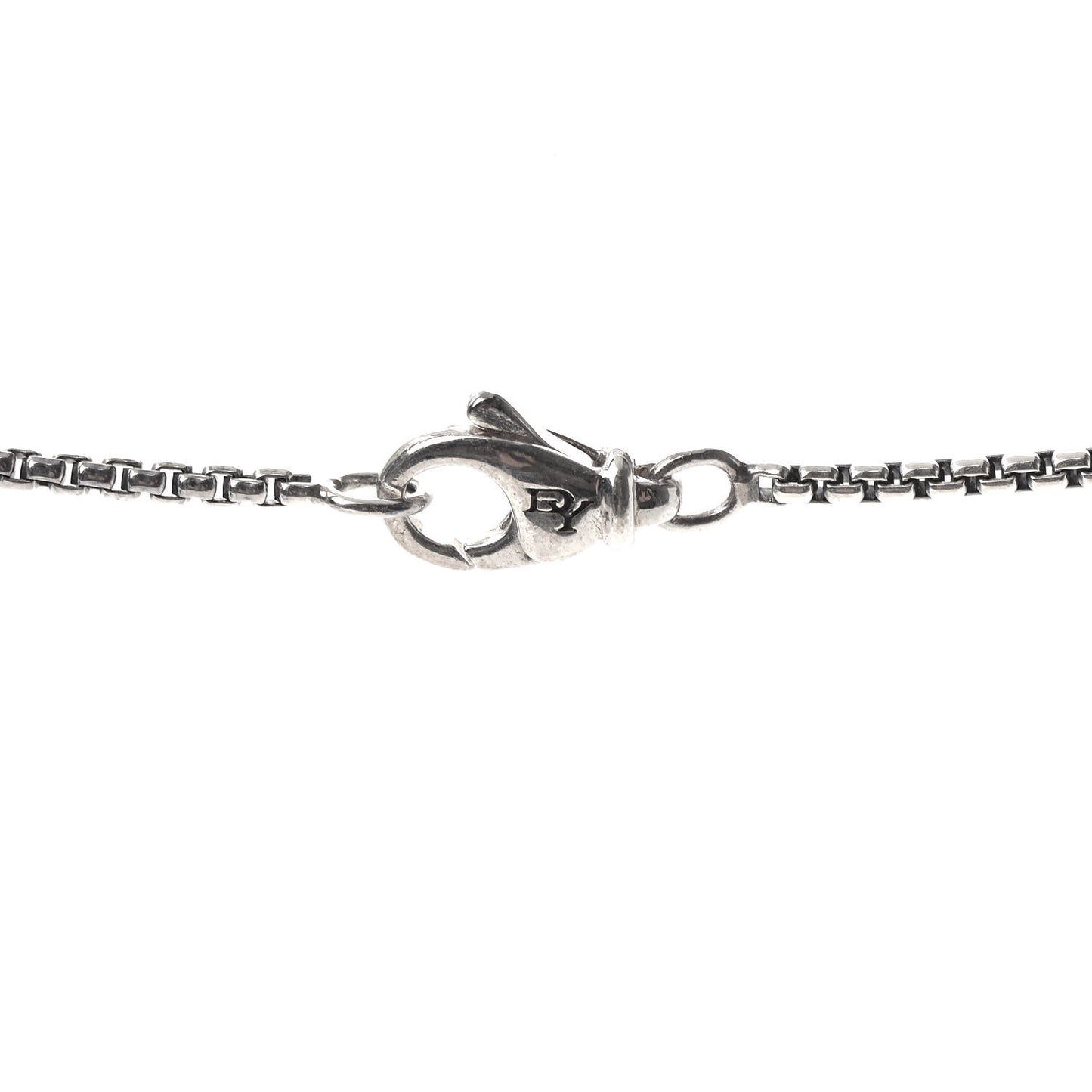 Sterling Silver Diamond Hematine Onyx Chiclet Drop Necklace