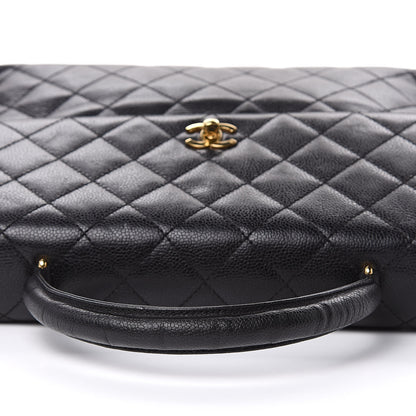 Chanel Caviar Quilted Jumbo Kelly Flap Black 7 of 15