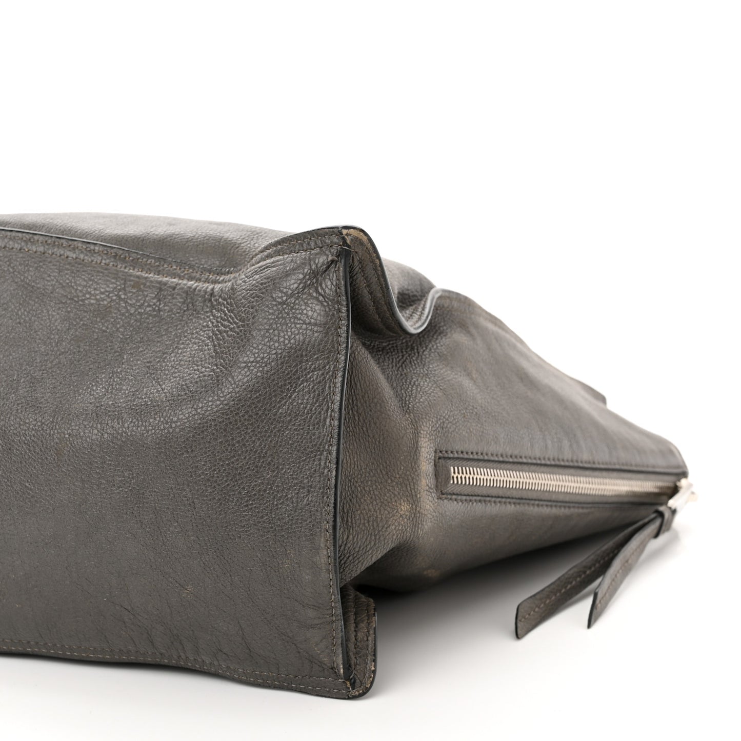 Glace Calfskin Etiquette Shopping Bag Marine Astrale
