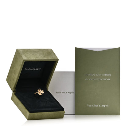 Van Cleef & Arpels 18K Yellow Gold Diamond Small Frivole Ring 53 6.5 6 of 6