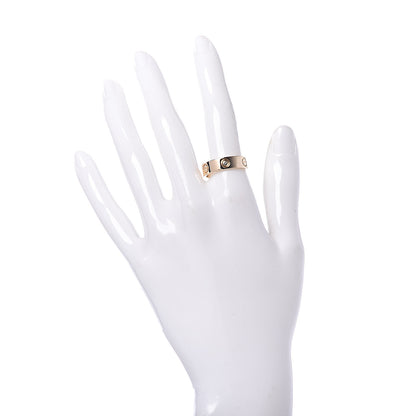 Cartier 18K Yellow Gold 3 Diamond 5.5mm LOVE Ring 55 7.25 2 of 6