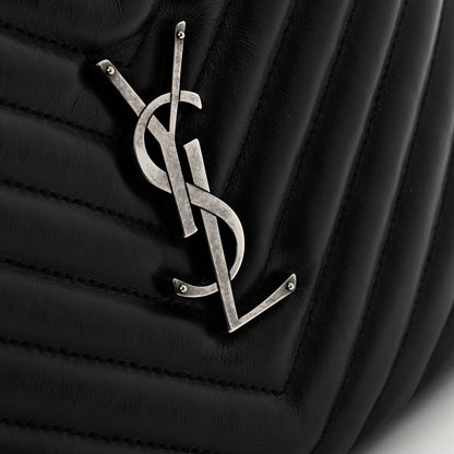 Saint Laurent Calfskin Matelasse Monogram Lou Camera Bag Black 11 of 14