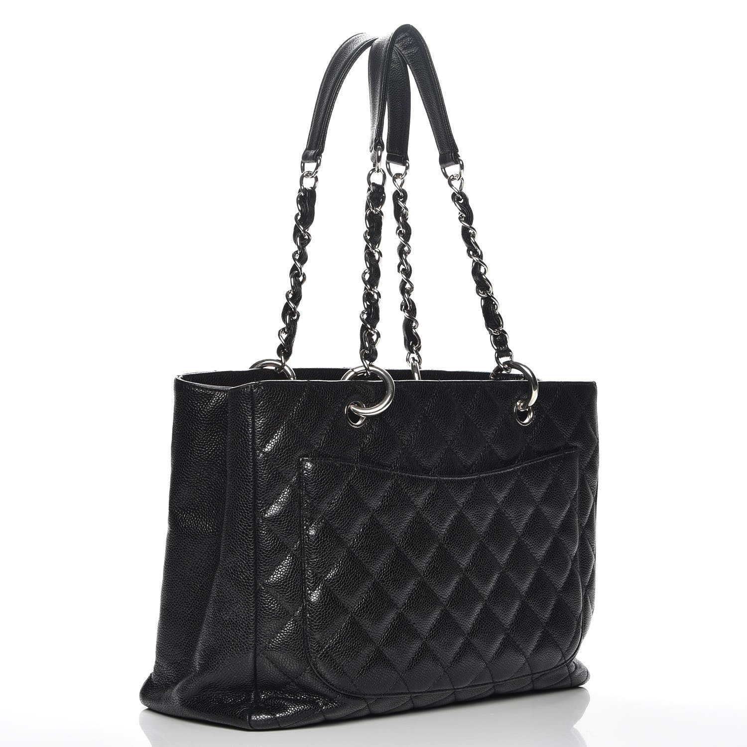 Chanel Caviar Quilted Grand Shopping Tote GST Black 3 of 8