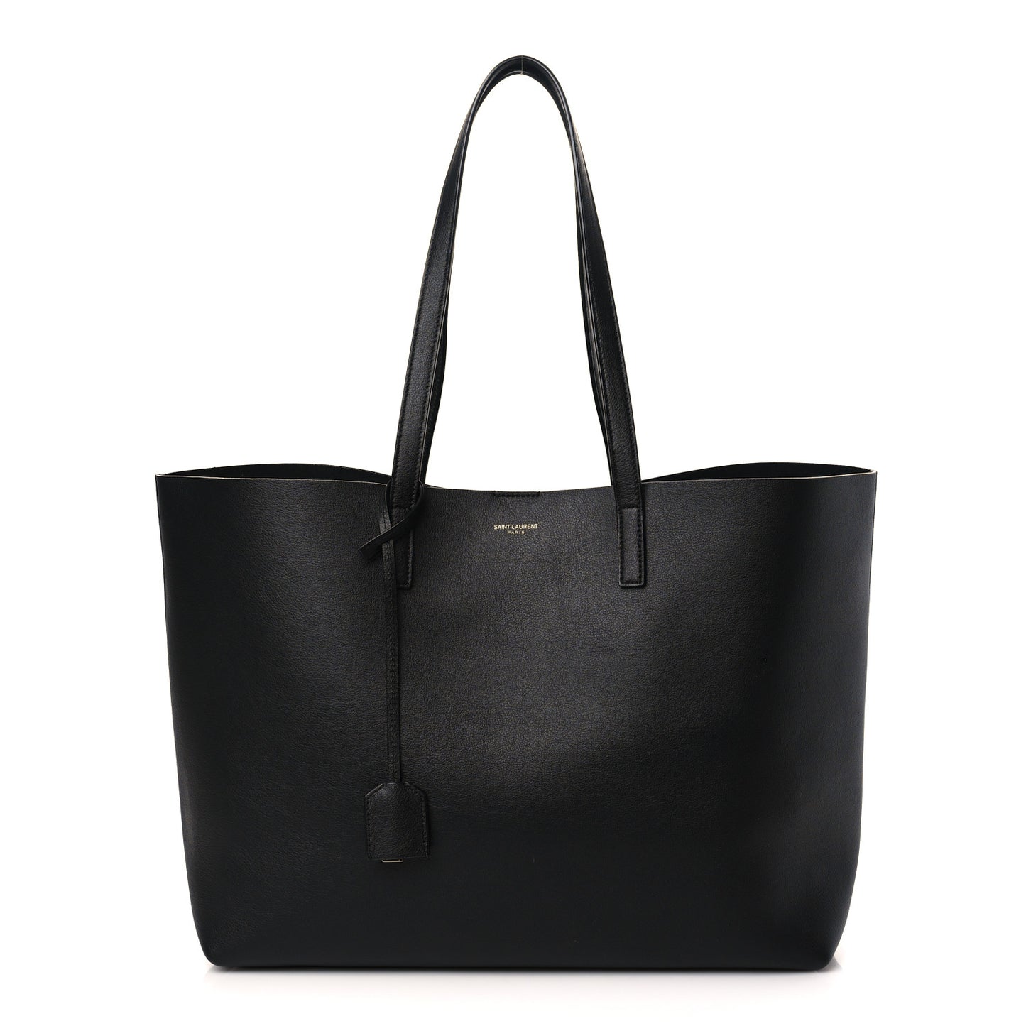 Calfskin Large Shopping Tote Black