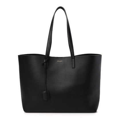 Saint Laurent Calfskin Large Shopping Tote Black 1 of 9
