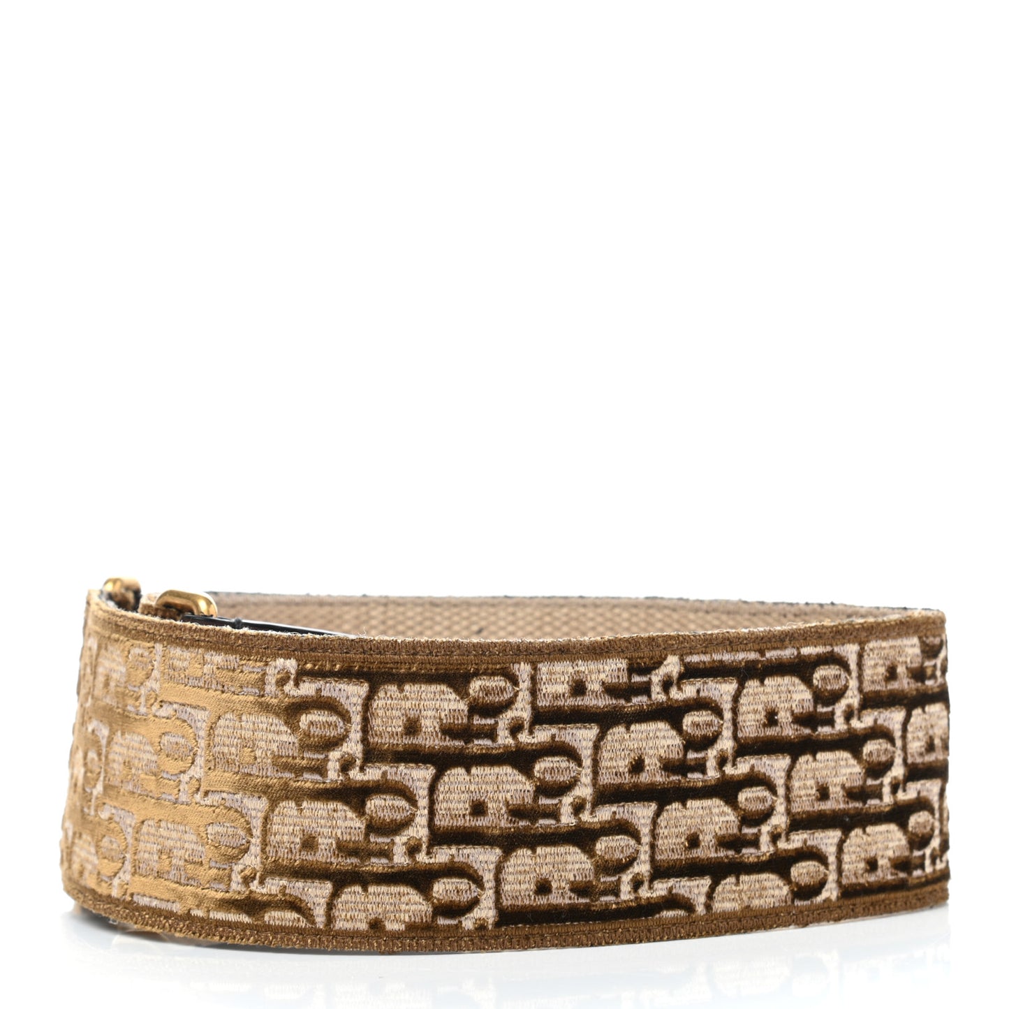Velvet Oblique Shoulder Strap Bronze