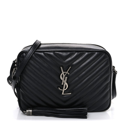Saint Laurent Calfskin Matelasse Monogram Lou Camera Bag Black 1 of 10
