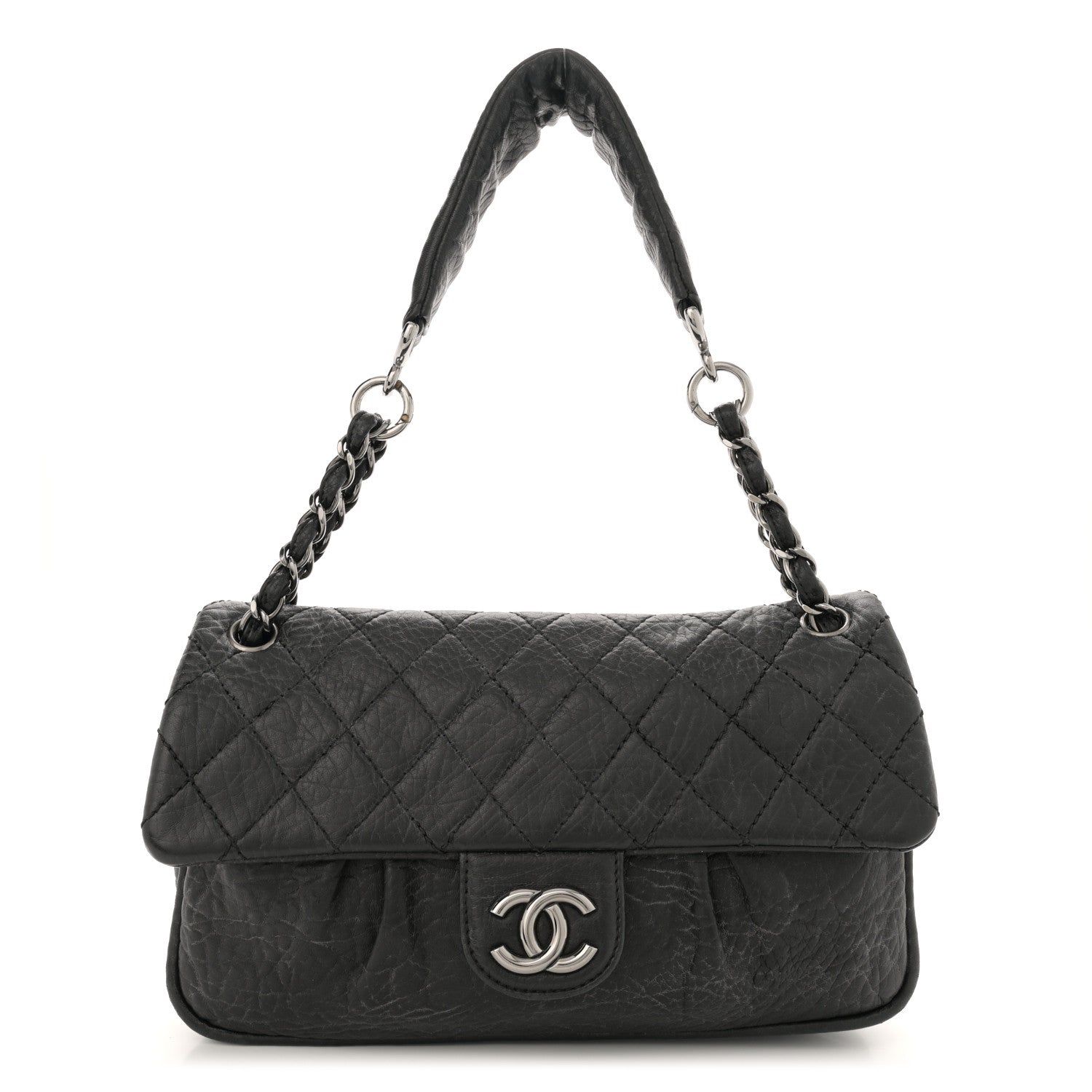 Chanel Distressed Lambskin Lady Braid Flap Black 1 of 12