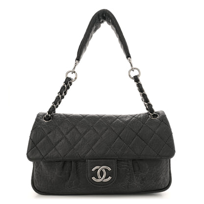 Chanel Distressed Lambskin Lady Braid Flap Black 1 of 12