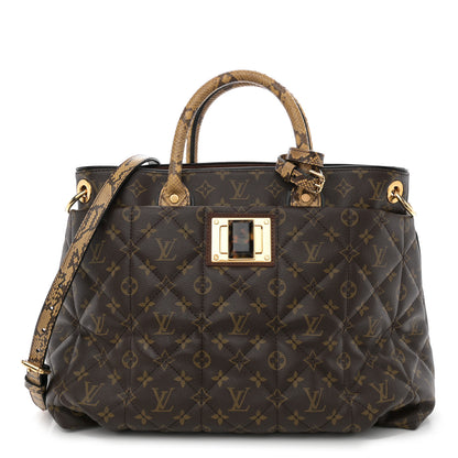 Louis Vuitton Monogram Python Ostrich Etoile Exotique GM Miel 1 of 11