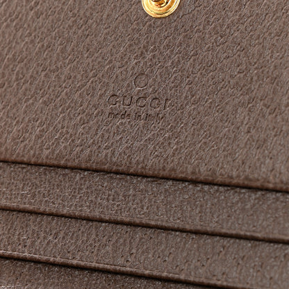Gucci GG Supreme Monogram Web Ophidia Card Case Beige New Acero 6 of 8