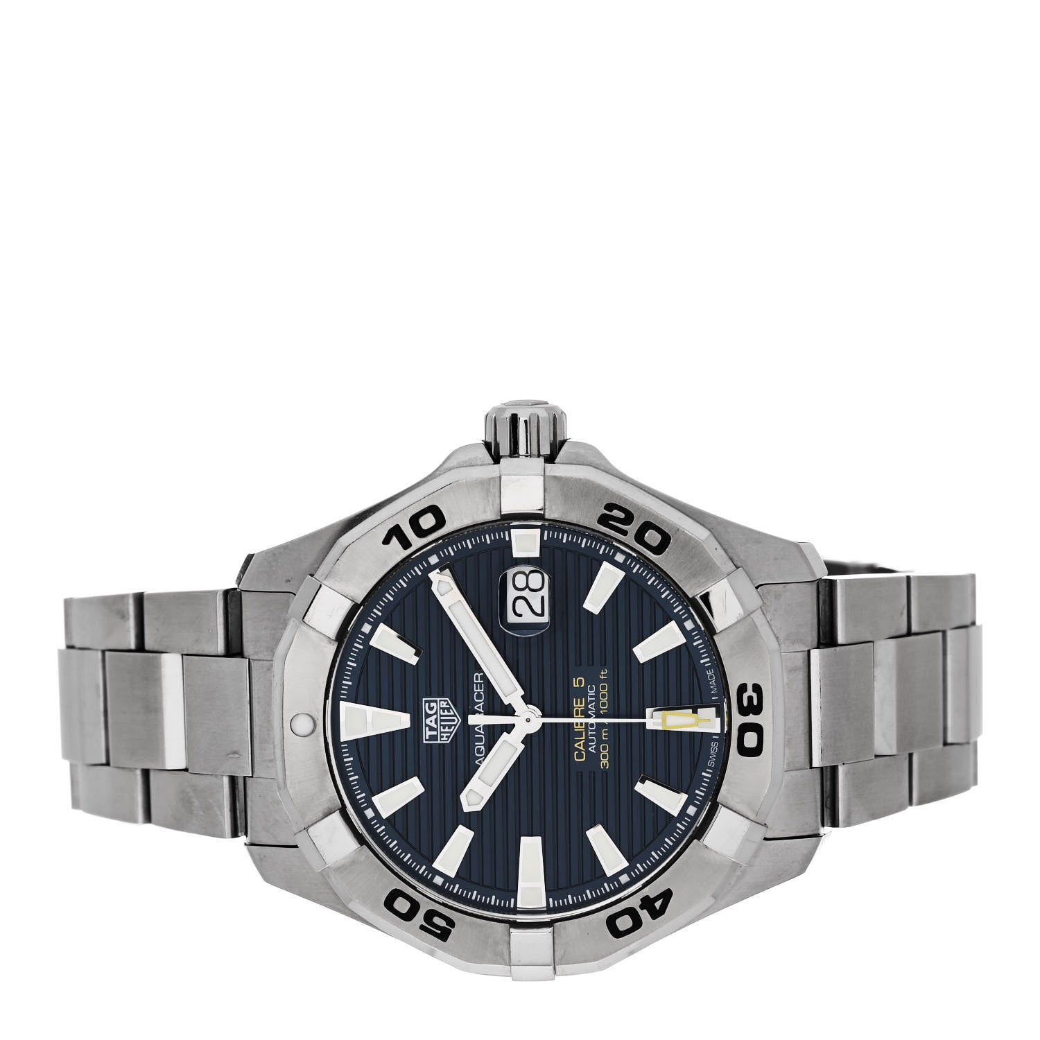 Tag Heuer Stainless Steel 44mm Aquaracer 300M Automatic Watch Black WAY2012 2 of 5
