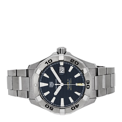 Tag Heuer Stainless Steel 44mm Aquaracer 300M Automatic Watch Black WAY2012 2 of 5