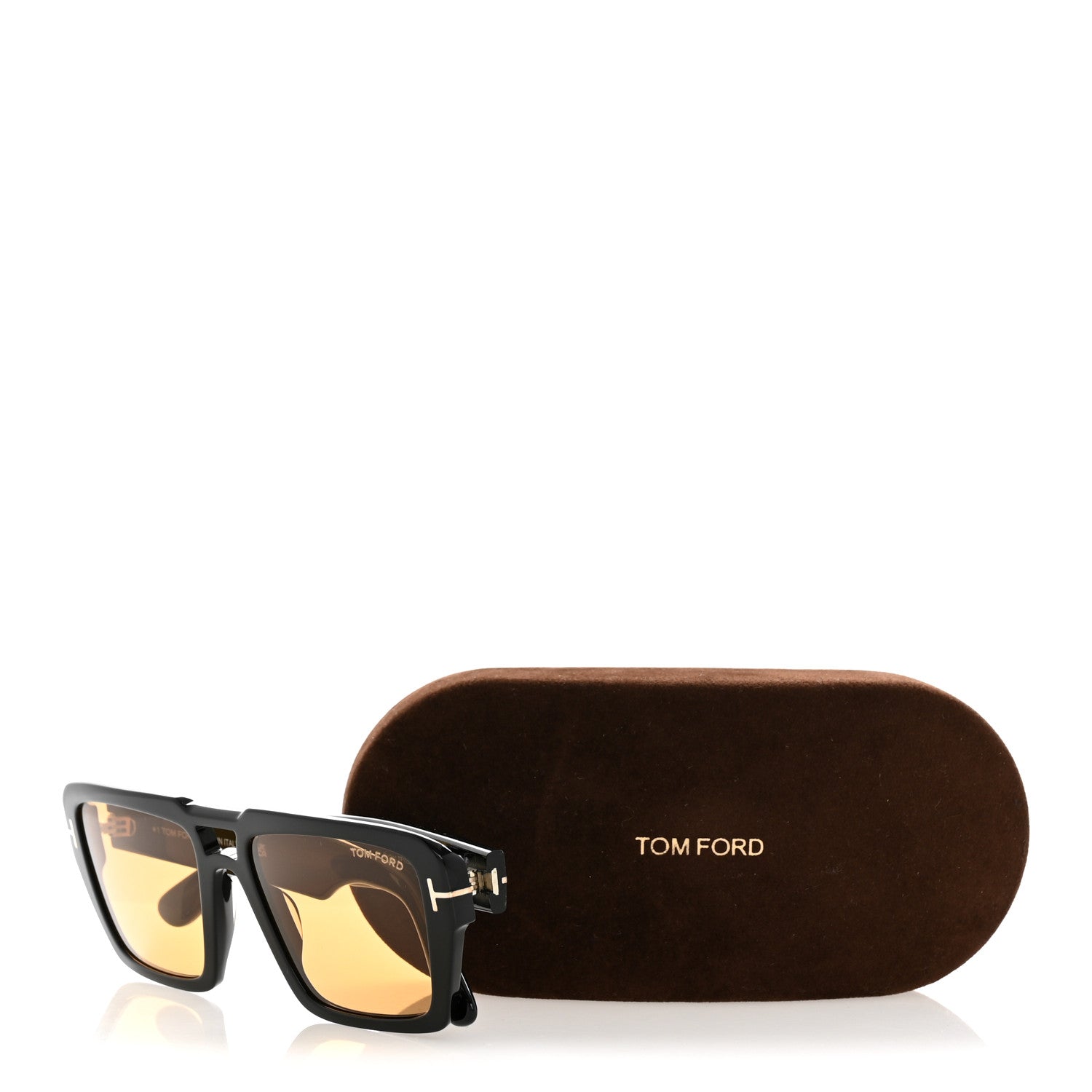 Tom Ford Acetate Redford Sunglasses TF1153 Shiny Black Brown 9 of 9