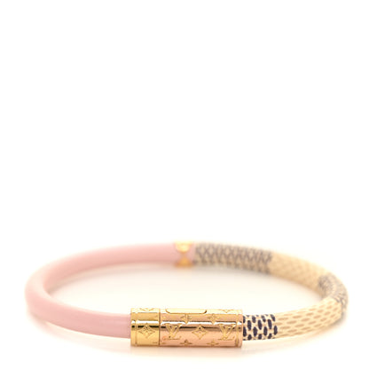 Louis Vuitton Damier Azur Daily Confidential Bracelet 17 Pink 1 of 3