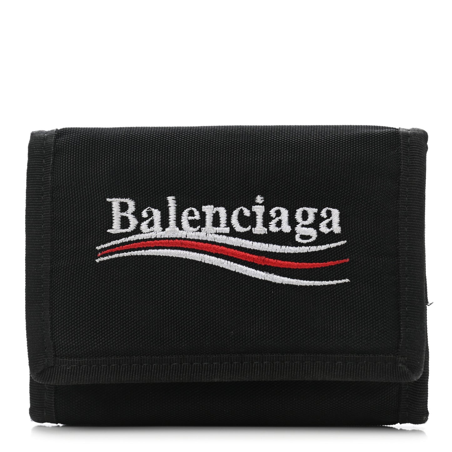 Nylon Logo Explorer Coin Wallet Black
