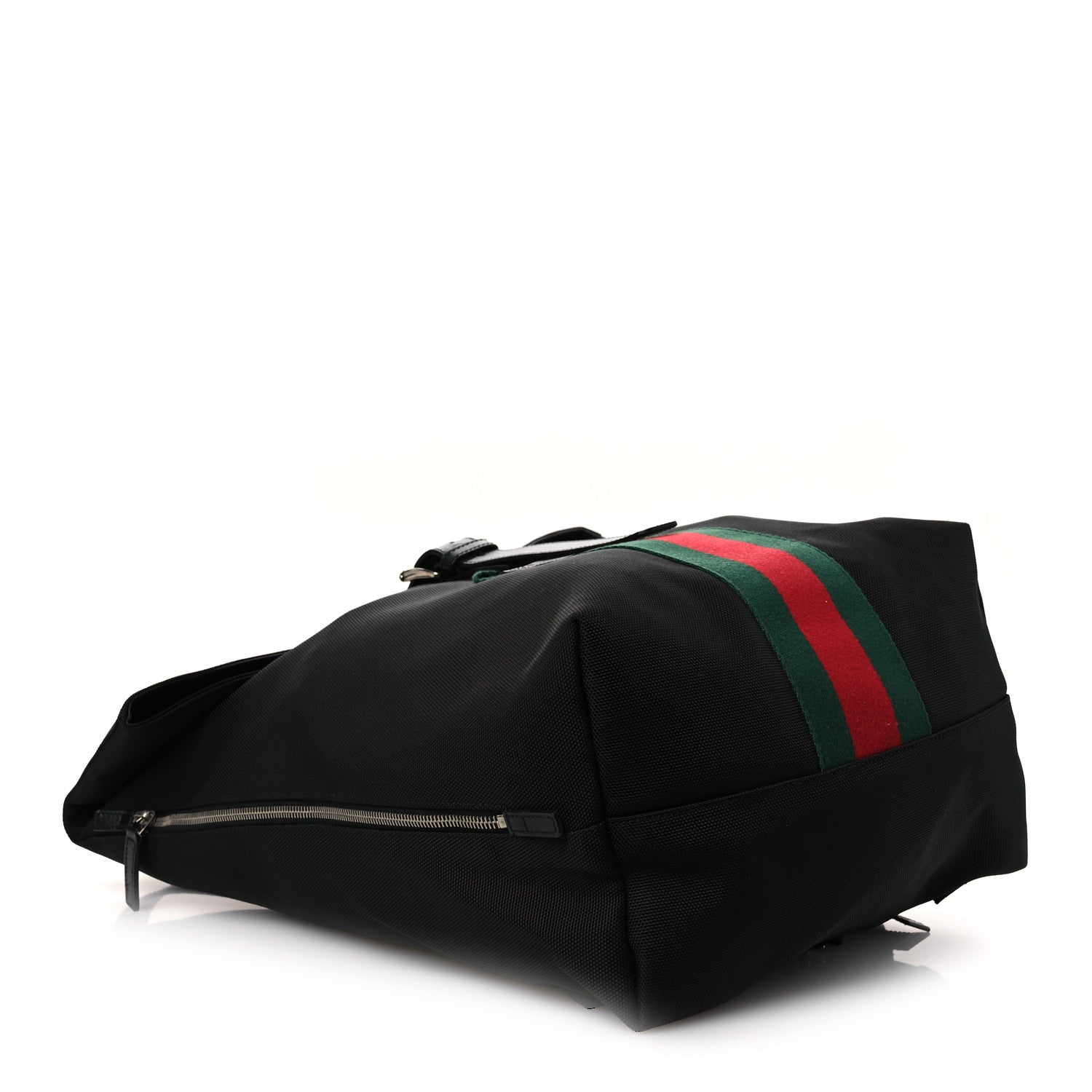 Gucci Techno Canvas Web Single Buckle Backpack Black 4 of 15