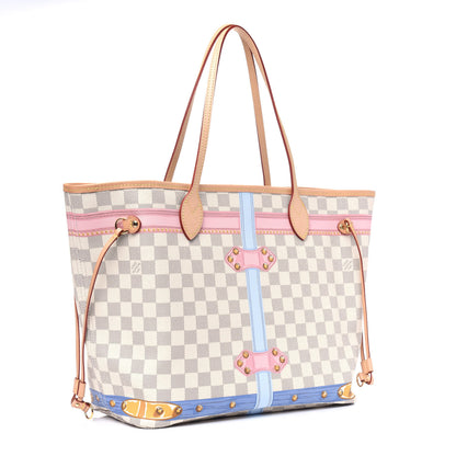 Louis Vuitton Damier Azur Summer Trunks Neo Neverfull MM 3 of 18