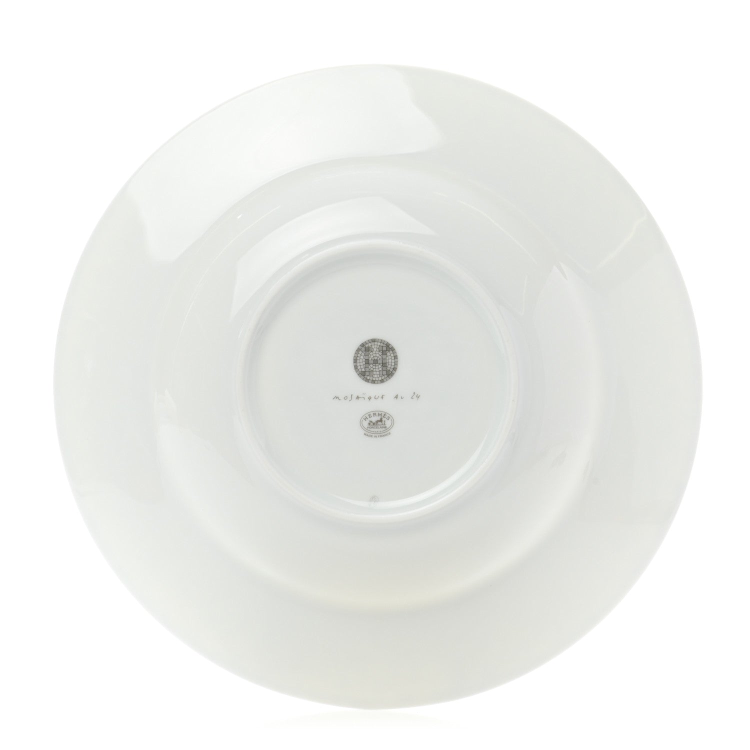 Hermes Porcelain Mosaique Au 24 Soup Bowl Platine 3 of 6