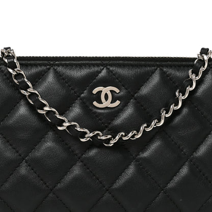 Chanel Lambskin Quilted Small Clutch With Chain Black 7 of 10